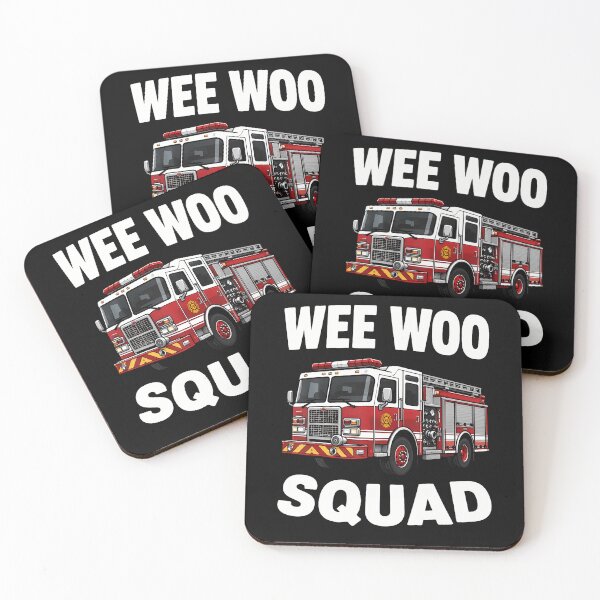 Item preview, Wee Woo Squad Firefighter Funny Design designed and sold by ripgoatclothing.