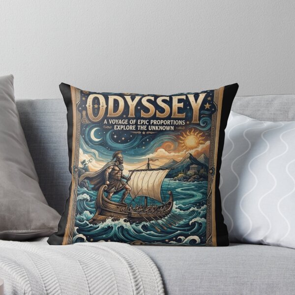 Item preview, The Odyssey Book Cover Art - Ancient Greek Mythology and Odysseus designed and sold by Artsformore.