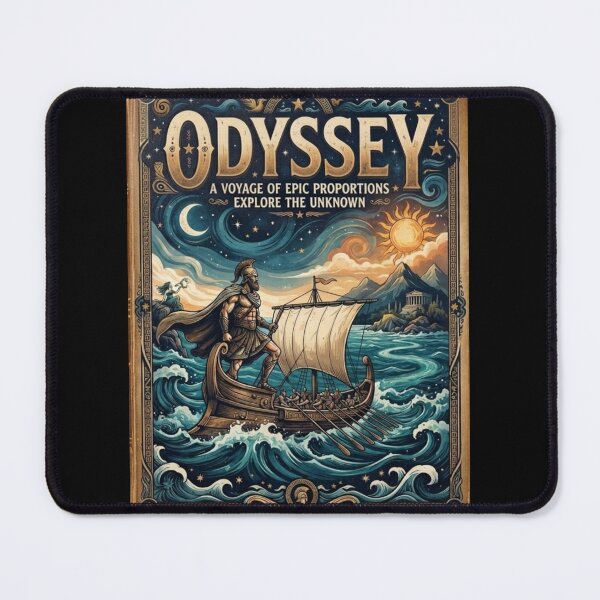 Item preview, The Odyssey Book Cover Art - Ancient Greek Mythology and Odysseus designed and sold by Artsformore.