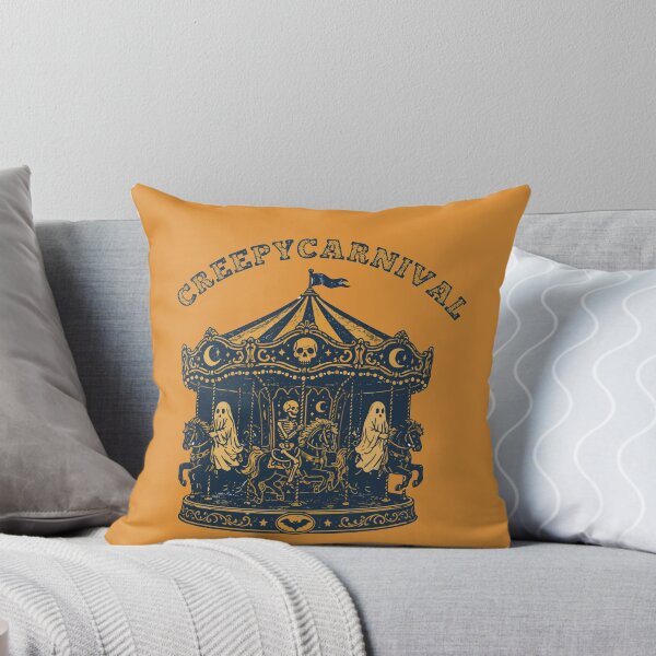 Item preview, Creepy Carnival Spooky Carousel Vintage Halloween Design designed and sold by jananinaveen.