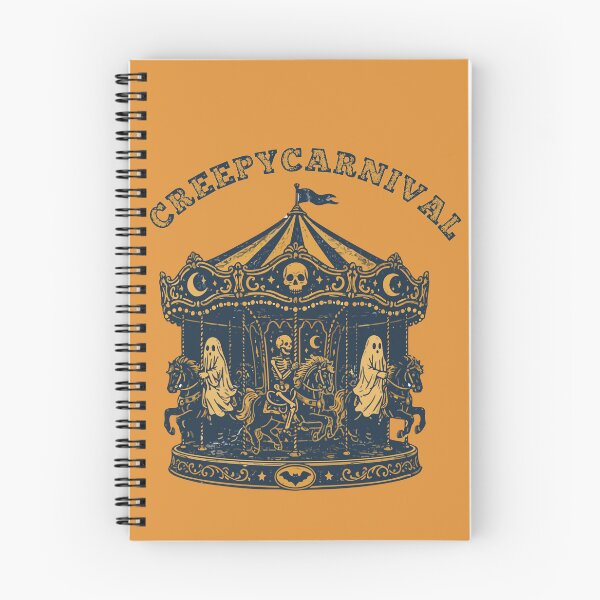 Item preview, Creepy Carnival Spooky Carousel Vintage Halloween Design designed and sold by jananinaveen.