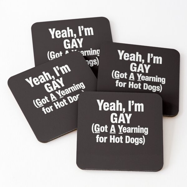 Item preview, Funny Gay Humor Hot Dog T-Shirt designed and sold by ImeldaSparks.