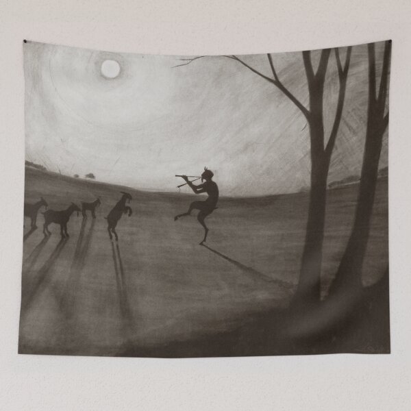 Item preview, Faun by Moonlight (Faun bij maneschijn) designed and sold by The Ravens Ballad.