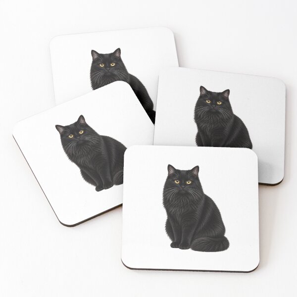 Item preview, Black Cat Yellow Eyes designed and sold by BackgroundND.