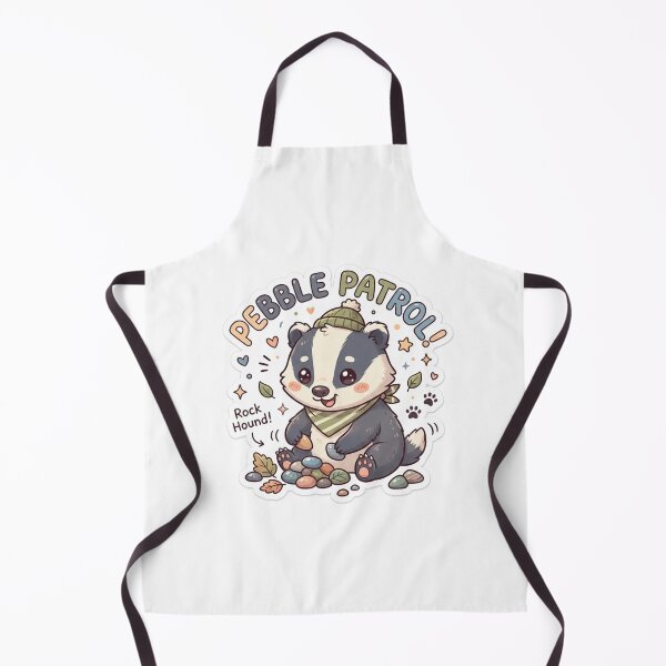 Item preview, Cute Kawaii Pebble Patrol Badger Sticker | Anime Style Rock Hound Chibi Badger Art | Rock Collecting Sticker designed and sold by Chipkooo.