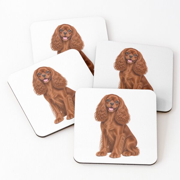 Item preview, English Toy Spaniel Ruby Dog designed and sold by BackgroundND.