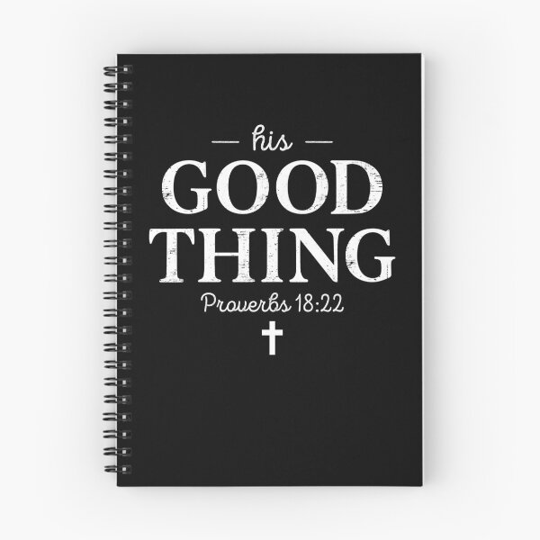 Item preview, His Good Thing Proverbs 18 22 Christian  designed and sold by charoen-design.