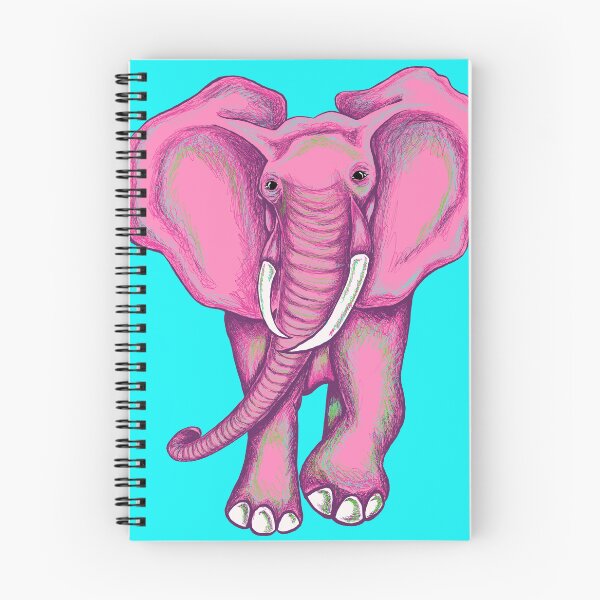 Item preview, Pink Elephant Daydream – Whimsical Hand Drawn Elephant designed and sold by ArtflyStudio.