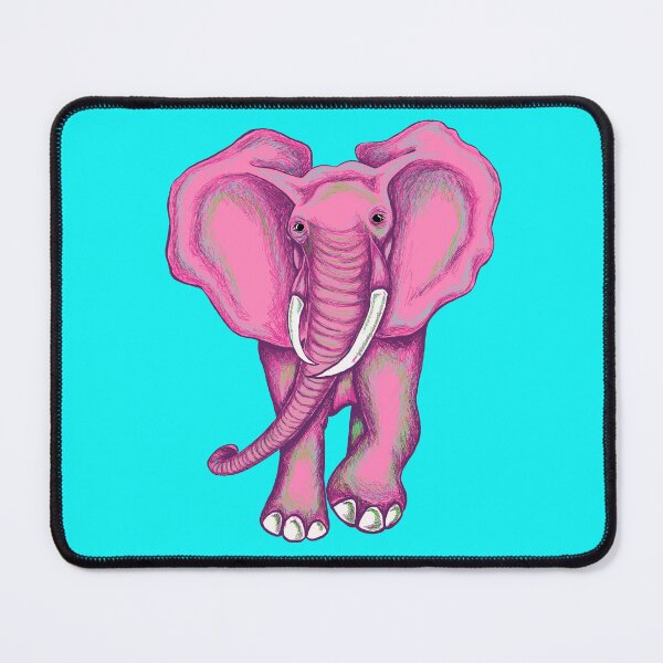 Item preview, Pink Elephant Daydream – Whimsical Hand Drawn Elephant designed and sold by ArtflyStudio.