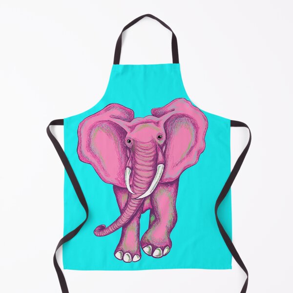 Item preview, Pink Elephant Daydream – Whimsical Hand Drawn Elephant designed and sold by ArtflyStudio.