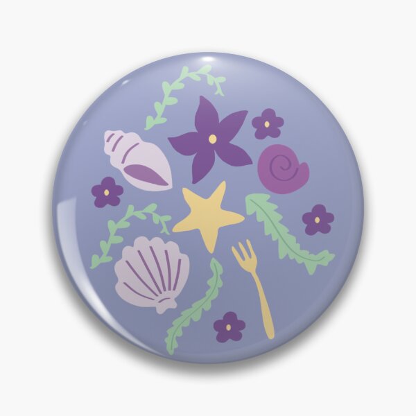Item preview, Purple seashell pattern designed and sold by ZuriRetroPrints.