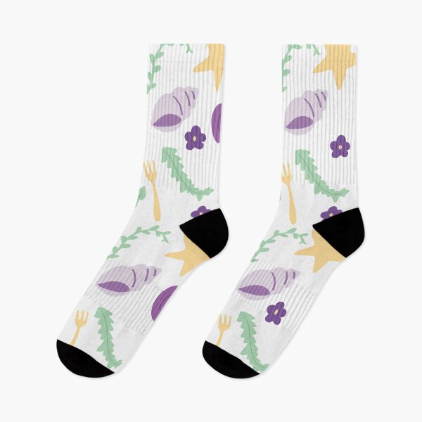 Item preview, Purple seashell pattern designed and sold by ZuriRetroPrints.