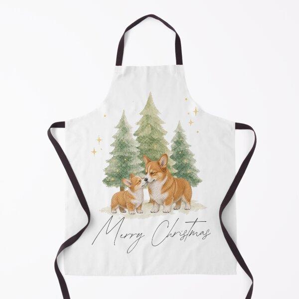 Item preview, Merry Christmas Corgi Watercolor designed and sold by ZoesPlace.