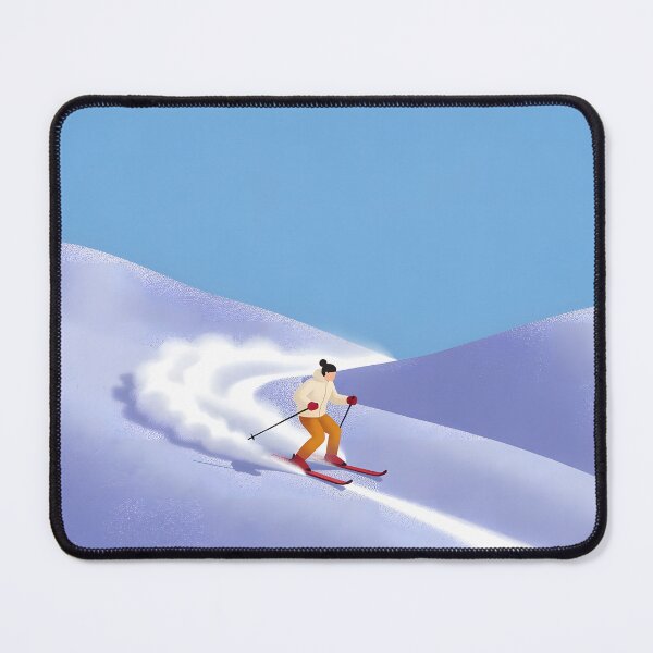Item preview, Minimalist Skiing Adventure – Winter Mountain Snow designed and sold by KiraChie.