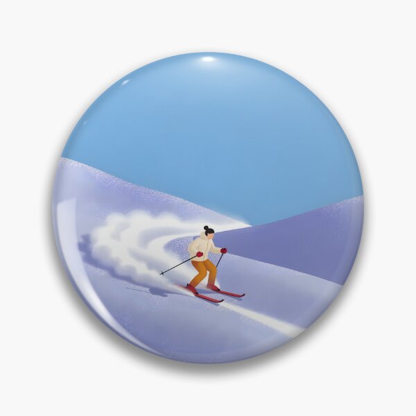 Item preview, Minimalist Skiing Adventure – Winter Mountain Snow designed and sold by KiraChie.