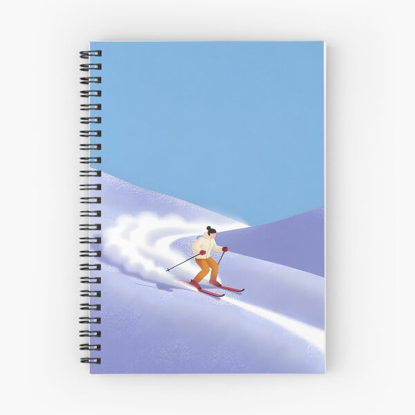 Item preview, Minimalist Skiing Adventure – Winter Mountain Snow designed and sold by KiraChie.