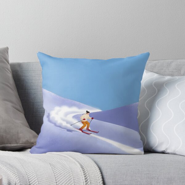 Item preview, Minimalist Skiing Adventure – Winter Mountain Snow designed and sold by KiraChie.