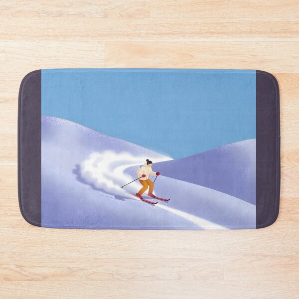 Item preview, Minimalist Skiing Adventure – Winter Mountain Snow designed and sold by KiraChie.