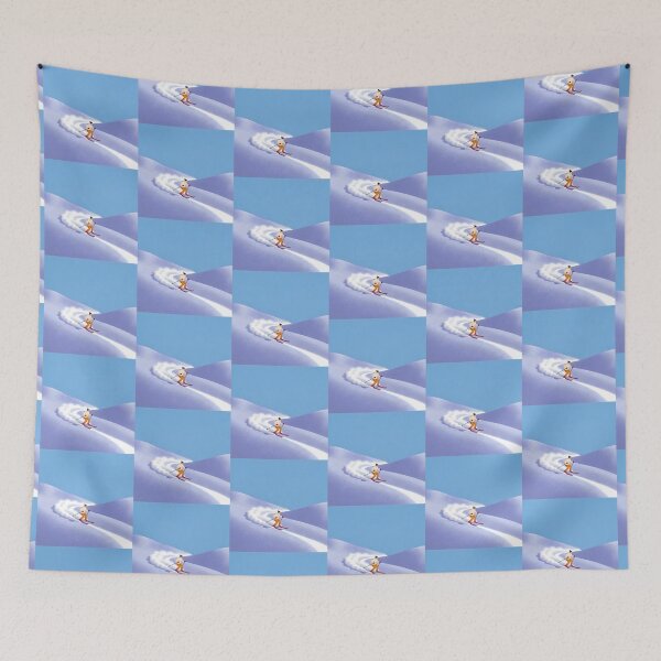 Item preview, Minimalist Skiing Adventure – Winter Mountain Snow designed and sold by KiraChie.