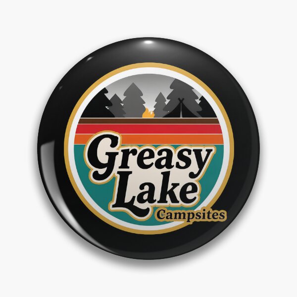 Item preview, Greasy Lake Campsites Sunset Camping designed and sold by HeavHeadDsgn.