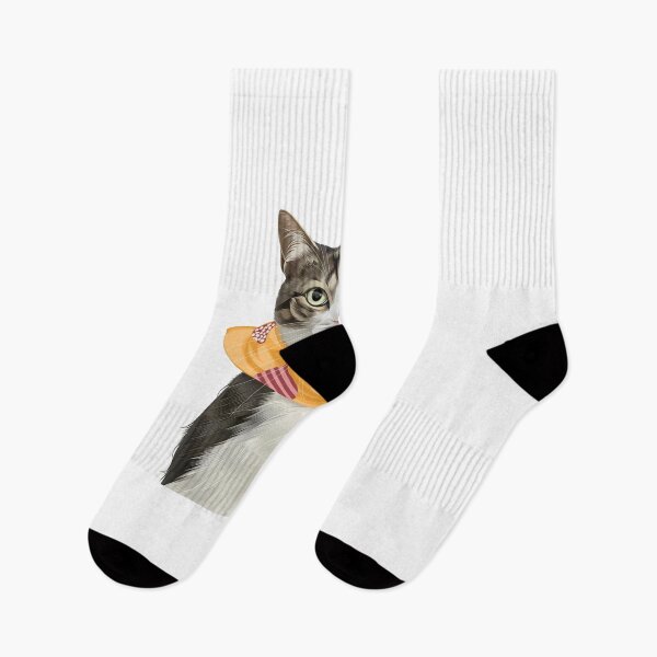 Item preview, Cute Tabby Cat Yellow Bandana Scarf Portrait Illustration designed and sold by onebystudio.