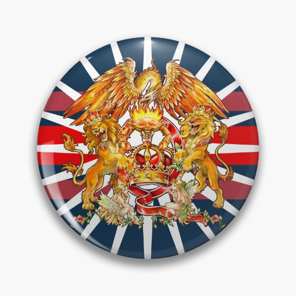 Item preview, BRITISH ROCK BAND LOGO WITH CROWN AND MAJESTIC ROYAL LIONS designed and sold by CuPensky.
