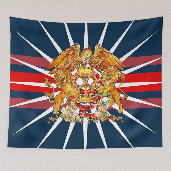 Item preview, BRITISH ROCK BAND LOGO WITH CROWN AND MAJESTIC ROYAL LIONS designed and sold by CuPensky.