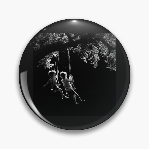 Item preview, Children on Tree Swings – Nostalgic Childhood Nature Art designed and sold by inkoutninja.