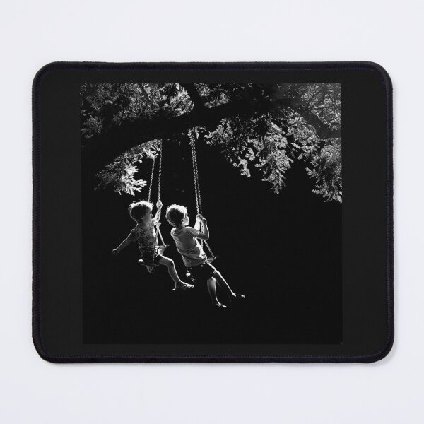 Item preview, Children on Tree Swings – Nostalgic Childhood Nature Art designed and sold by inkoutninja.