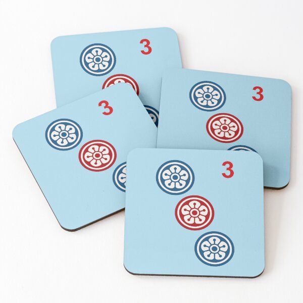 Item preview, MAHJONG PLAYERS, #3 DOT TILE, DOTS, GAME DAY, STRATEGY designed and sold by classic car craze.