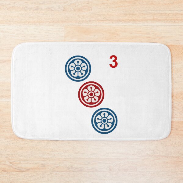 Item preview, MAHJONG PLAYERS, #3 DOT TILE, DOTS, GAME DAY, STRATEGY designed and sold by classic car craze.