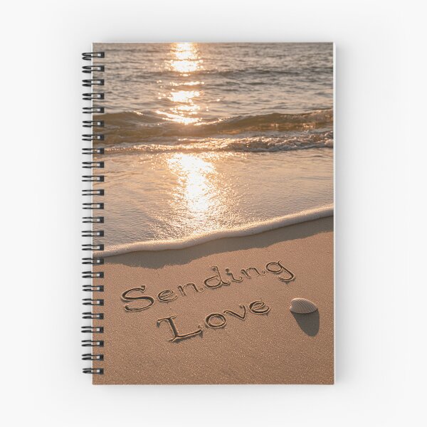 Item preview, Sending Love Sand Inscription At Sunset Shoreline designed and sold by chase-thewave.