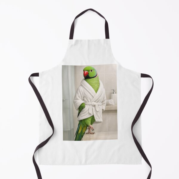Item preview, Relaxing Bathrobe Indian Ringneck Parrot designed and sold by Sillytoe.