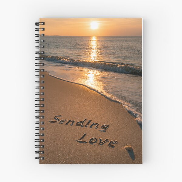Item preview, Sending Love Sand Inscription At Sunset Shoreline designed and sold by chase-thewave.
