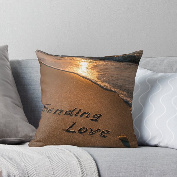 Item preview, Sending Love Sand Inscription At Sunset Shoreline designed and sold by chase-thewave.
