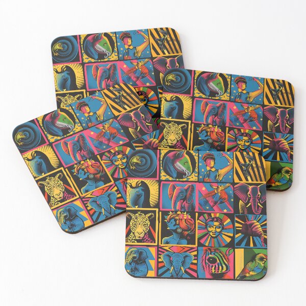 Item preview, Retro Pop Art Circles Colorful Collage-Inspired Pattern  designed and sold by DEC02.