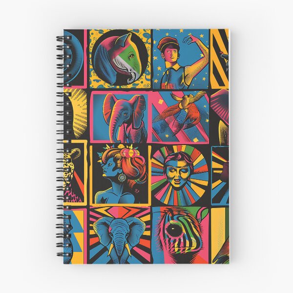 Item preview, Retro Pop Art Circles Colorful Collage-Inspired Pattern  designed and sold by DEC02.