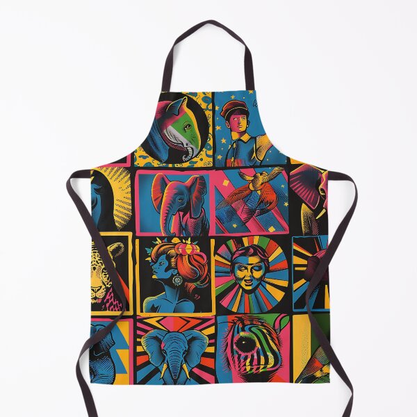 Item preview, Retro Pop Art Circles Colorful Collage-Inspired Pattern designed and sold by DEC02.