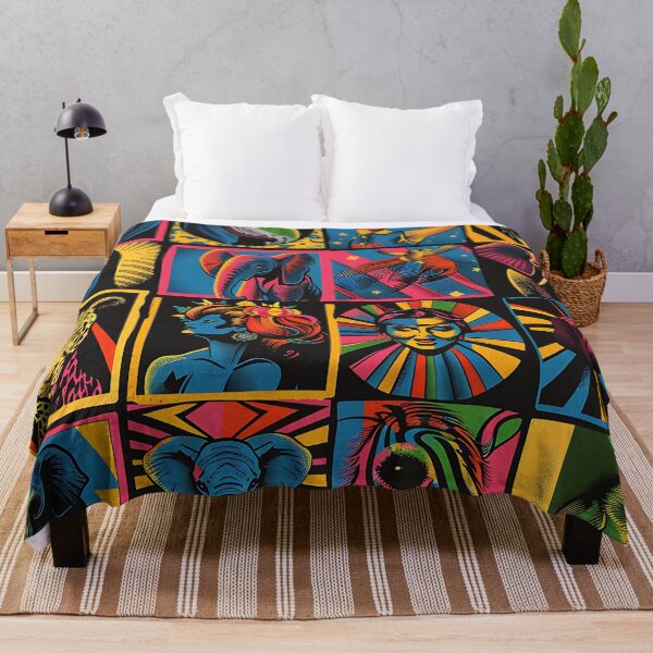 Item preview, Retro Pop Art Circles Colorful Collage-Inspired Pattern designed and sold by DEC02.