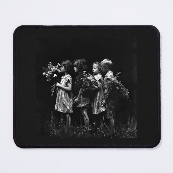 Item preview, Children With Wildflowers – Nostalgic Childhood Nature Art designed and sold by inkoutninja.