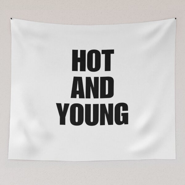 Item preview, Hot and Young Bold Typography Retro Y2K Youth Trend Graphic Tee designed and sold by blawdi.