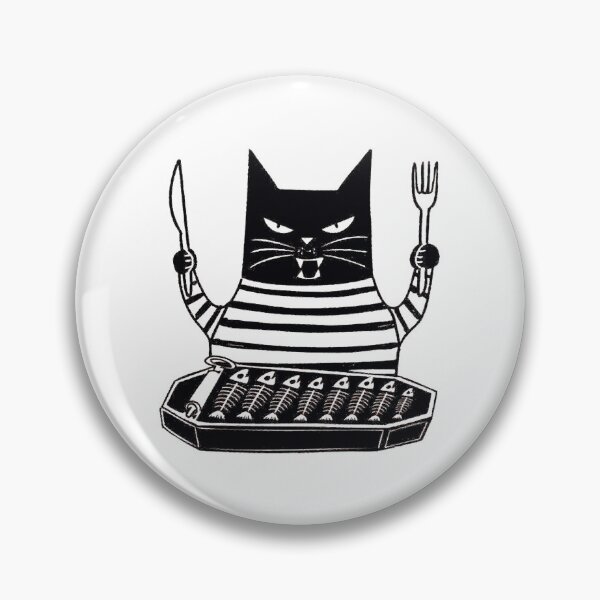 Item preview, Halloween Black Cat And Sardines Tin Funny Hungry Pet Graphic designed and sold by RhinoClothings.