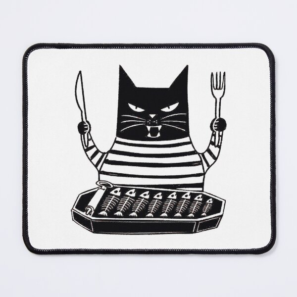 Item preview, Halloween Black Cat And Sardines Tin Funny Hungry Pet Graphic designed and sold by RhinoClothings.