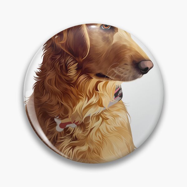 Item preview, Golden Retriever Profile Side View Dog Illustration designed and sold by onebystudio.