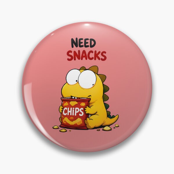 Item preview, Need Snacks Funny Dinosaur Sticker designed and sold by PreeCha Art & Co..