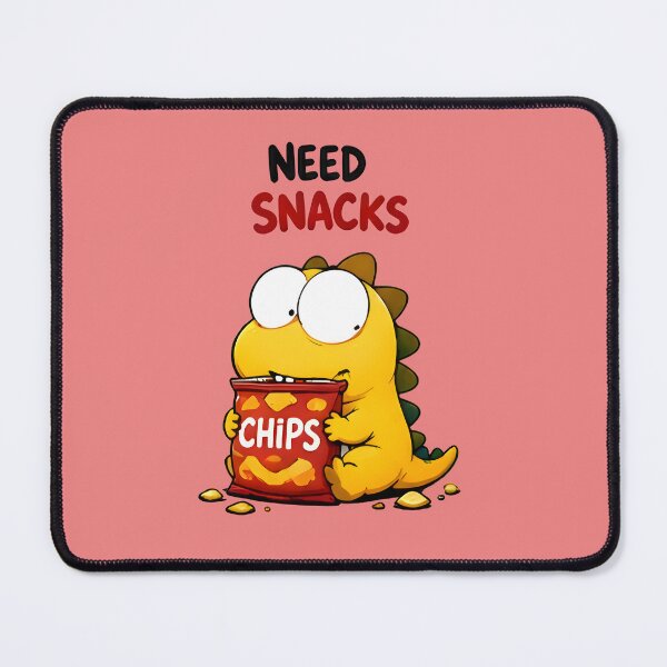 Item preview, Need Snacks Funny Dinosaur Sticker designed and sold by PreeCha Art & Co..