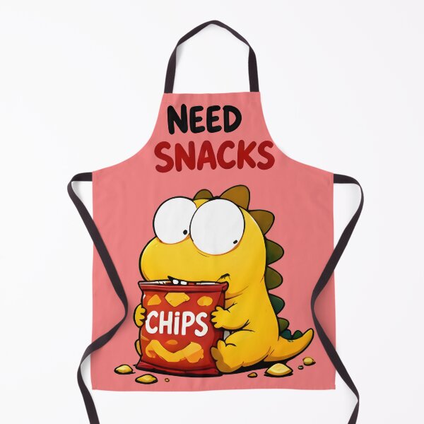 Item preview, Need Snacks Funny Dinosaur Sticker designed and sold by PreeCha Art & Co..