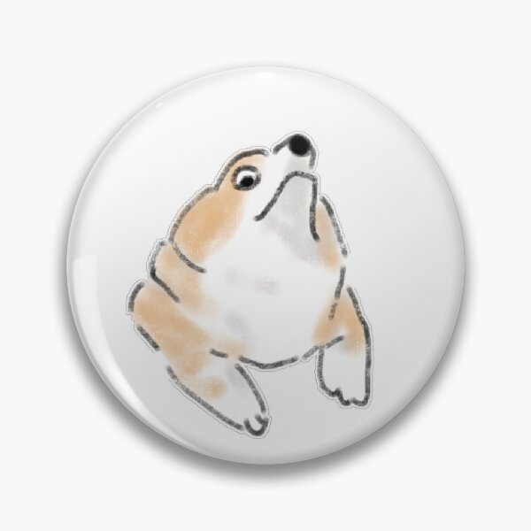 Item preview, Howling Shiba Inu Dog Cute Howling Puppy Art designed and sold by raun.draw.
