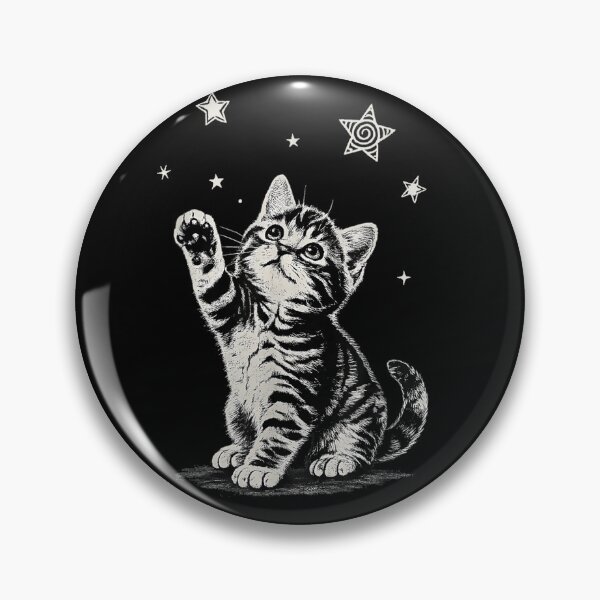 Item preview, Y2K Cat Jumping Stars Silly 90s 2000s Grunge Vintage  designed and sold by OMITTEROMINOUS.