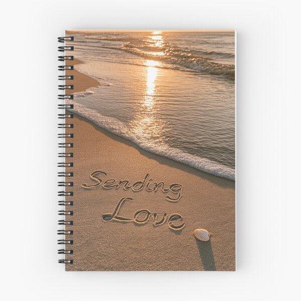 Item preview, Sending Love Sand Inscription At Golden Hour Shoreline designed and sold by chase-thewave.